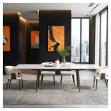 $800 HOMEIRA 62.9" TO 94.4" EXTENDABLE DINING TABL