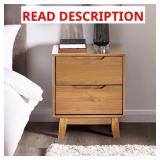 $110 Jerred 2 - Drawer Solid Wood Nightstand