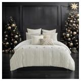Essence Cotton Clip Jacquard Comforter Set