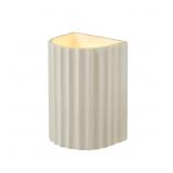 1-LIGHT CREAM PLUG-IN OR HARDWIRE WALL SCONCE