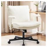 $139 MODERN CROSSLEDDED OFFICE CHAIR WITH ADJUSTAB