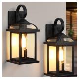 $56 14" 1-Light Sand - Black Outdoor Wall Light(se