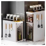 $45 Multifunctional Spice Rack Household Flip Stor