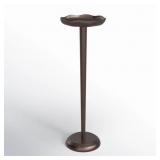 RORY ROUND DRINK TABLE 8X8X22 SILVER