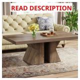 $140 47-Inch Rectangular Wood Coffee Table
