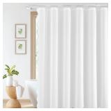 $27 1-Shower Curtain Linen Shower Curtain With Whi