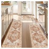 Vintage Faux Nylon Fleece Non-Slip Kitchen Mat & W