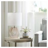 $105 Bella Geometric Glass Table Lamp