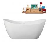 $1060 63" Streamline B-328-99-BL Soaking Freestand