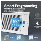 QUIET REGISTER BOOSTER FAN WITH INTELLIGENT THERMO