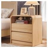 $144 Maud 25" Tall Modern Nightstand with Charging