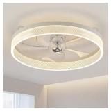 $168 20 in. Integrated LED Indoor White Flush Moun