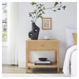 $280 Flores Natural 1-Drawer Nightstand