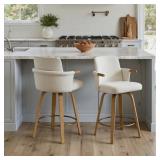 $265 Upholstered Swivel Barstool