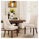 $205 Aalbert Tufted Wing Back Parsons Upholstered