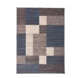 Allyne Geometric Tufted Blue/Cream/Gray Non-Slip R