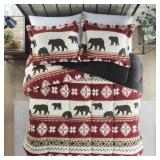 $43 Woolrich Tunbridge Print Sherpa Comforter Set