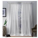 $30 Leon Semi-Sheer Curtain Panel Pair