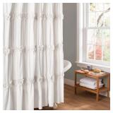 $55 Lush Decor Darla Fabric Shower Curtain