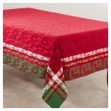 $29 Plaid Christmas Tree Design Cotton Tablecloth