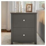 $98 Crusoe End Table with 2 Drawers - Sofa Side Ta