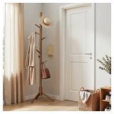 Solid Wood Freestanding 8 - Hook Coat Rack