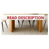 Dwen 79" Modern Large Oval Dining Table Legs