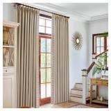 $224 Lena Pinch Pleat Velvet Blackout Curtain Pane