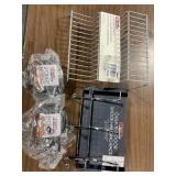 $7 1 Lot of 1-Chrome Steel Over the Door 3-Hook Ha