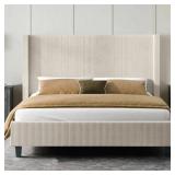 $244 Wauseon Corduroy Upholstered Bed