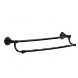Cassidy 24 in. Wall Mount Double Towel Bar Bath Ha