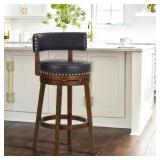 $140 Swivel Upholstered Counter Bar Stool with Sol
