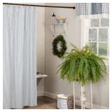 $59 Sawyer Mill Cotton Blend Striped Shower Curtai