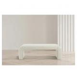 $150 *BLACK* Itzy Boucle Upholstered Bench