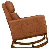 $200 Lydney Faux Leather Upholstered Rocking Chair