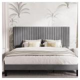 Dunphy Upholstered Platform Bed with Adjustable He