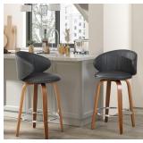 $210 Modern Bar Stools Set of 2 Mid Century Bentwo