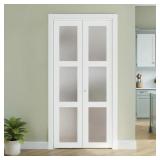 $166 Frosted Glass and Solid Manufactured Wood Pre