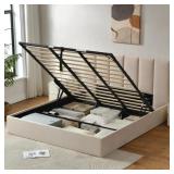$295 Juanetta Hydraulic Lift Up Storage Upholstere
