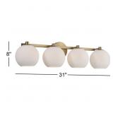 $232 Ansley 4 - Light Dimmable Vanity Light