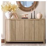 Aizley 56" W Fluted Sideboard 4 Doors Storage Cabi