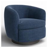 Upholstered Swivel Barrel Chair