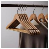 $85 Reinforced Solid Wood Garment Hangers - No-Cre