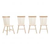 $270 Mid Century Windsor Back Solid Wood Dining Ch