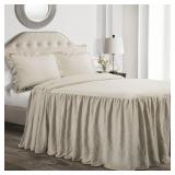 $43 Lush Decor Ruffle Skirt Bedspread Set