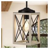$37 60-Watt 1-Light Farmhouse Pendant Light with C