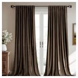 $40 Luxury Velvet Blackout Rod Pocket Back Tab cur