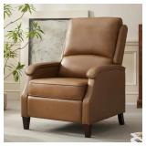 $290 Arlan Leather Push-Back Manual Recliner