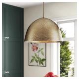 $336 Arvilla 1 - Light Modern Brass Shaded Pendant