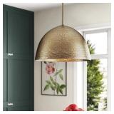 $336 Arvilla 1 - Light Modern Brass Shaded Pendant